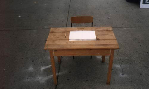 Besucherraum, Detail